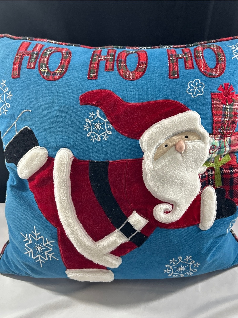 Devi Designs Santa Ho Ho Ho Christmas Throw Pillow